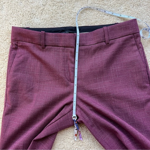 Ann Taylor Women's Burgundy Red Skinny Ankle Dress Pants - Sz 2 - EUC - Stretch - Picture 7 of 9